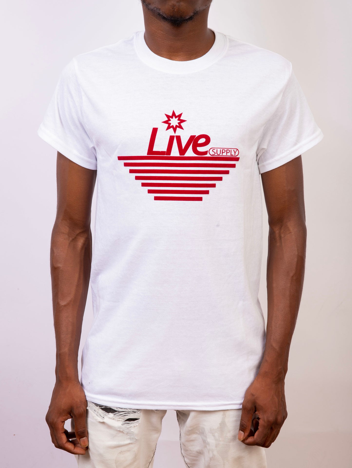 Flocked Logo Tee